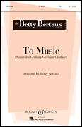 To Music SSA choral sheet music cover